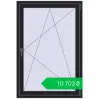 Ціноутворення Tilt-and-Turn 950x1400 mm REHAU SYNEGO MD BLACK_ULTI-MATT two-sided. Ціна: ₴10,702.63