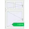Ціноутворення Tilt-and-Turn 1000x1500 mm REHAU EURO 70 RAL 9016 Traffic white two-sided. Ціна: ₴9,528.67