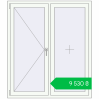 Ціноутворення Tilt-and-Turn 1300x1500 mm REHAU EURO 70 RAL 9016 Traffic white two-sided. Ціна: ₴9,529.87