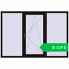 Ціноутворення Вікна 2050x1400 мм REHAU EURO 70 BLACK_BROWN з двох сторін. Ціна: ₴18,839.33
