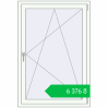 Ціноутворення Tilt-and-Turn 950x1400 mm REHAU EURO 70 RAL 9016 Traffic white two-sided. Ціна: ₴6,376.11