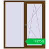 Ціноутворення Вікна 1300x1500 мм REHAU EURO 70 WALNUT з двох сторін. Ціна: ₴11,469.83