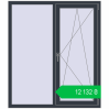 Ціноутворення Вікна 1300x1500 мм REHAU EURO 70 ANTHRACITE_GREY_STRUKTURAL з двох сторін. Ціна: ₴12,131.55