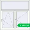 Ціноутворення Вікна 1500x1500 мм REHAU EURO 70 Білий (RAL 9016) з двох сторін. Ціна: 10 940.46 UAH