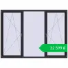Ціноутворення Tilt-and-Turn 2500x1800 mm REHAU SYNEGO MD BLACK_ULTI-MATT two-sided. Ціна: ₴32,598.79
