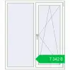 Ціноутворення Tilt-and-Turn 1300x1500 mm REHAU Euro-Design 60 RAL 9016 Traffic white two-sided. Ціна: ₴7,342.15