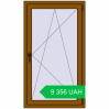Ціноутворення Вікна 800x1400 мм REHAU Euro-Design 60 GOLDEN OAK з двох сторін. Ціна: 9 356.11 UAH