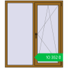 Ціноутворення Tilt-and-Turn 1300x1500 mm REHAU Euro-Design 60 LIGHT_OAK two-sided. Ціна: ₴10,352.44
