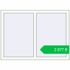Ціноутворення Tilt-and-Turn 1175x855 mm REHAU Euro-Design 60 RAL 9016 Traffic white two-sided. Ціна: ₴2,876.60