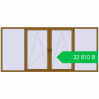 Ціноутворення Tilt-and-Turn 3500x1600 mm REHAU EURO 70 LIGHT_OAK two-sided. Ціна: ₴32,809.86