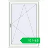 Ціноутворення Tilt-and-Turn 950x1400 mm REHAU SYNEGO MD BLACK_ULTI-MATT external. Ціна: ₴10,146.15