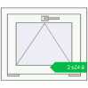 Ціноутворення Tilt-and-Turn 575x485 mm REHAU Euro-Design 60 RAL 9016 Traffic white two-sided. Ціна: ₴2,623.75