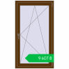 Ціноутворення Tilt-and-Turn 800x1400 mm REHAU EURO 70 WALNUT two-sided. Ціна: ₴9,607.48