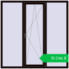 Ціноутворення Вікна 1800x1800 мм REHAU Euro-Design 60 BLACK_BROWN з двох сторін. Ціна: ₴15,046.35