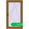 Ціноутворення Вікна 800x1400 мм REHAU Euro-Design 60 LIGHT_OAK з двох сторін. Ціна: ₴7,346.57