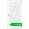Ціноутворення Вікна 800x1500 мм REHAU Euro-Design 60 Білий (RAL 9016) з двох сторін. Ціна: ₴5,902.92