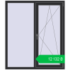 Ціноутворення Tilt-and-Turn 1300x1500 mm REHAU EURO 70 ANTHRACITE_GREY_GLATT two-sided. Ціна: ₴12,131.55