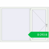 Ціноутворення Вікна 1880x1360 мм REHAU Euro-Design 60 Білий (RAL 9016) з двох сторін. Ціна: ₴8,093.35