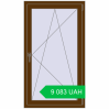 Ціноутворення Вікна 800x1400 мм REHAU EURO 70 WALNUT з двох сторін. Ціна: 9 083.44 UAH