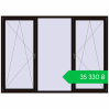 Ціноутворення Вікна 2500x1800 мм REHAU SYNEGO MD BLACK_BROWN з двох сторін. Ціна: ₴35,329.81