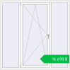 Ціноутворення Вікна 1800x1800 мм REHAU SYNEGO MD Білий (RAL 9016) з двох сторін. Ціна: ₴16,698.24