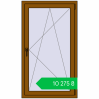 Ціноутворення Tilt-and-Turn 800x1400 mm REHAU EURO 70 GOLDEN OAK two-sided. Ціна: ₴10,274.68
