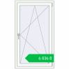 Ціноутворення Tilt-and-Turn 800x1400 mm REHAU EURO 70 RAL 9016 Traffic white two-sided. Ціна: ₴6,836.02