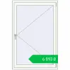 Ціноутворення Tilt-and-Turn 1000x1500 mm REHAU EURO 70 RAL 9016 Traffic white two-sided. Ціна: ₴6,893.13