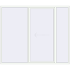 Ціноутворення Розсувні терасні двері 2600x2200 мм Patio door (Synego) Білий (RAL 9016) з двох сторін