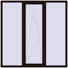 Ціноутворення Вікна 1800x1800 мм REHAU Euro-Design 60 BLACK_BROWN з двох сторін