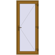 REHAU SYNEGO Т126 900x2200 мм LIGHT_OAK з двох сторін