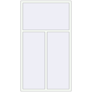 Вікна 1200x2150 мм REHAU EURO 70 Білий (RAL 9016) з двох сторін