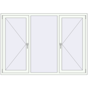 REHAU EURO 70 1900x1350 мм Білий (RAL 9016) з двох сторін