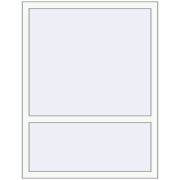 REHAU SYNEGO MD 1000x1300 мм Білий (RAL 9016) з двох сторін