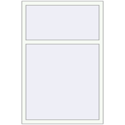 Вікна 1000x1500 мм REHAU Euro-Design 60 Білий (RAL 9016) з двох сторін