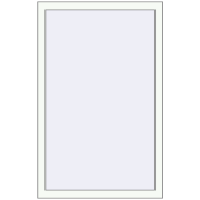 REHAU Euro-Design 60 800x1300 мм Білий (RAL 9016) з двох сторін