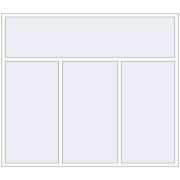 REHAU EURO 70 2300x2000 мм Білий (RAL 9016) з двох сторін