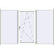 REHAU SYNEGO MD 2050x1400 мм Білий (RAL 9016) з двох сторін