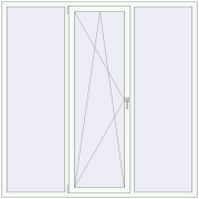 REHAU SYNEGO MD 2000x2000 мм Білий (RAL 9016) з двох сторін REHAU SYNEGO MD 2000x2000 мм Білий (RAL 9016) з двох сторін