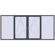 REHAU EURO 70 3500x1600 мм ANTHRACITE_GREY_STRUKTURAL з двох сторін REHAU EURO 70 3500x1600 мм ANTHRACITE_GREY_STRUKTURAL з двох сторін