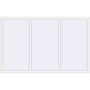 REHAU Euro-Design 60 2400x1500 мм Білий (RAL 9016) з двох сторін REHAU Euro-Design 60 2400x1500 мм Білий (RAL 9016) з двох сторін