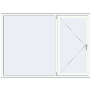 REHAU Euro-Design 60 1880x1360 мм Білий (RAL 9016) з двох сторін