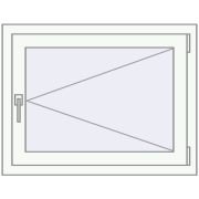 Вікна 840x650 мм REHAU Euro-Design 60 Білий (RAL 9016) з двох сторін
