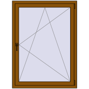 REHAU SYNEGO MD 950x1400 мм GOLDEN OAK з двох сторін REHAU SYNEGO MD 950x1400 мм GOLDEN OAK з двох сторін